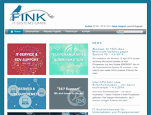 Tablet Screenshot of fink-it-systems.de